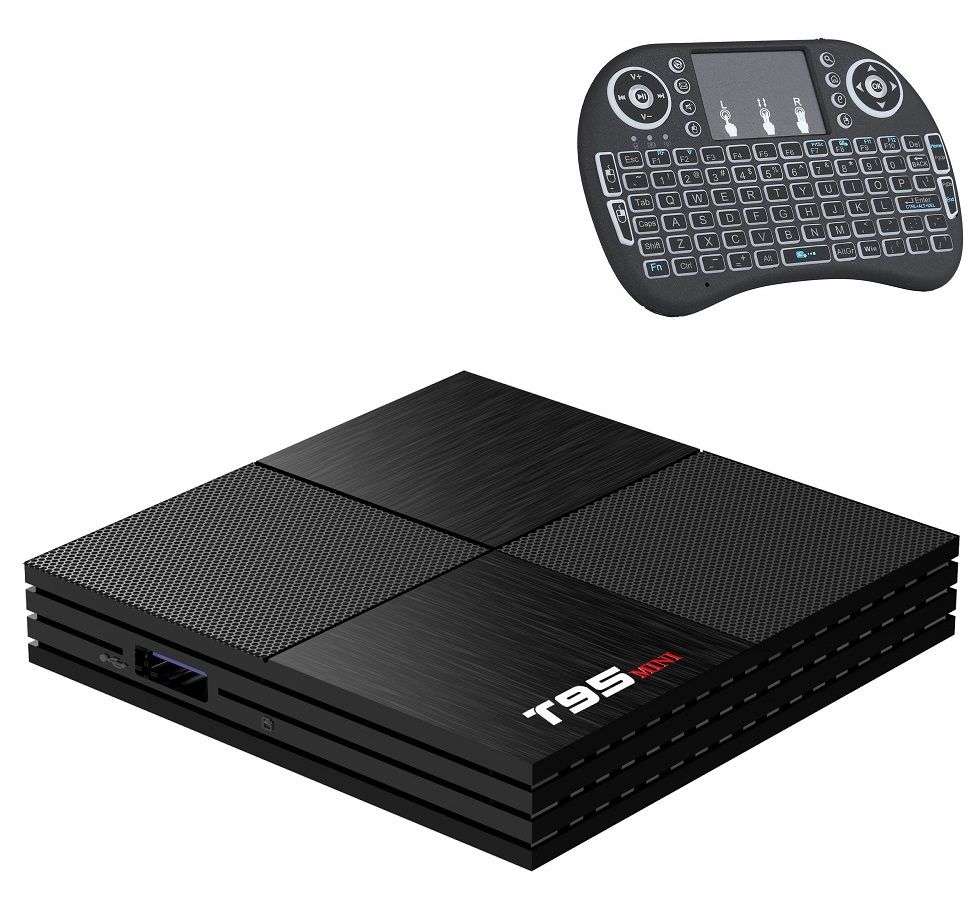 T95Mini (2+16) H6 6K Allwinner TV Box With Backlit Mini Wi-Fi Keyboard combo