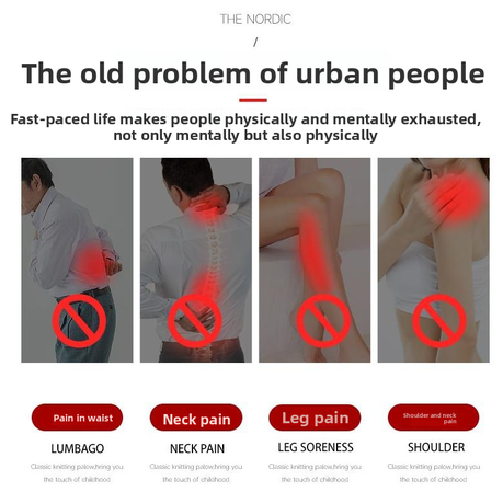 Portable EMS Pulse Massage Pad for Neck & Shoulder - Smart Electric Massager