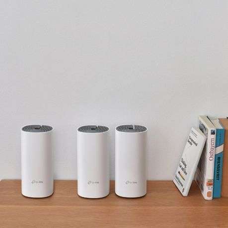 Tp-Link - Deco E4 (3-pack) AC1200 Whole Home Mesh Wi-Fi System - Tp-Link - Deco E4 (3-pack) AC120...