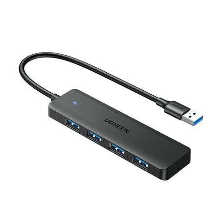 Ugreen - 4-in-1 USB 3.0 Hub - High-Speed 5Gbps Data Transfer - Grey - Ugreen - 4-in-1 USB 3.0 Hub...