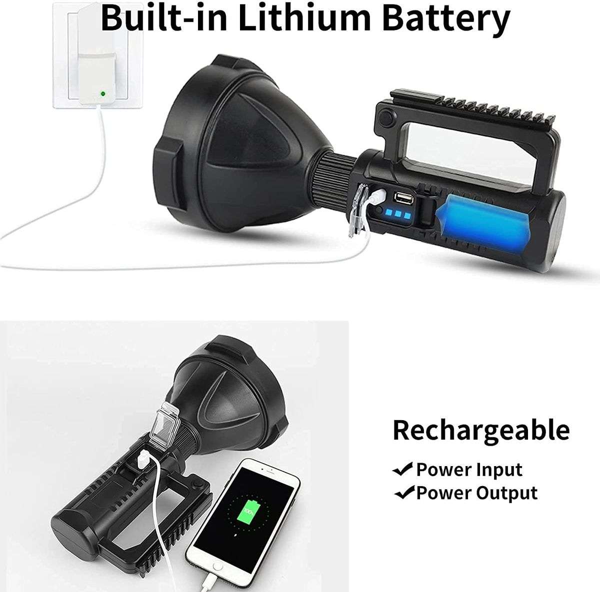 Multifunctional LED Pistol Light with Tripod Stand