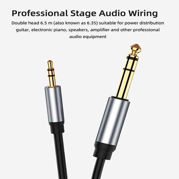Audio Cable  3.5mm TRS To 6.35mm - 2m