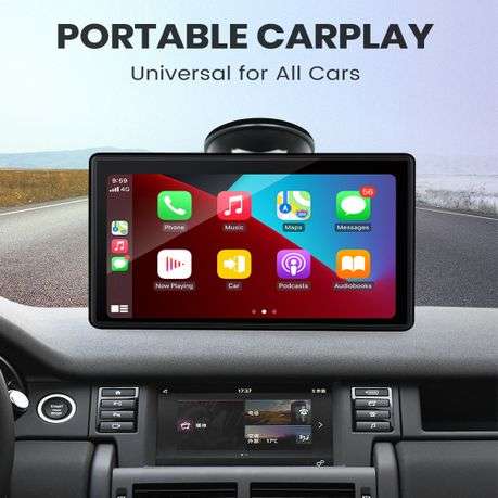 7-Inch Wireless Car Display with CarPlay, Android Auto & Bluetooth