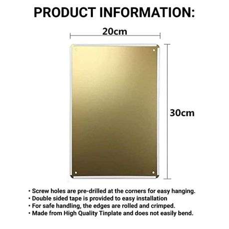 A4 Metal Tin Good Cheap Art Print Set for Modern Wall Display