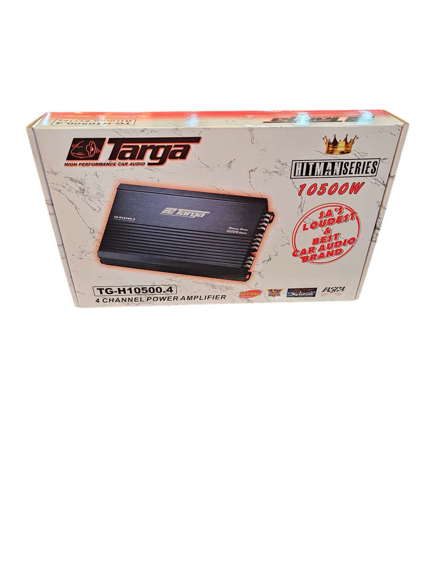 Targa TG-H10500.4 Hitman Series 10500w 50rms x 4 Channel Amplifier