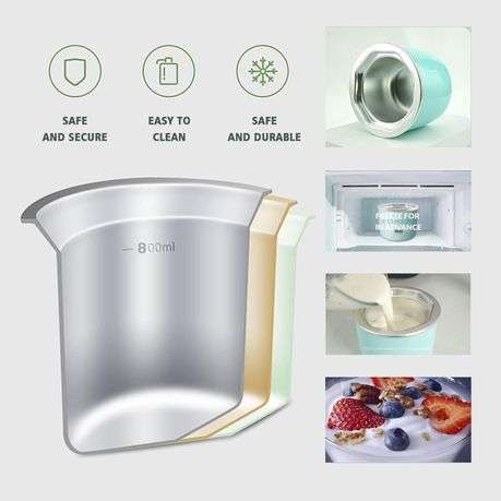 2-in-1 Ice Cream & Yogurt Dessert Maker - 0.8L - Easy Use