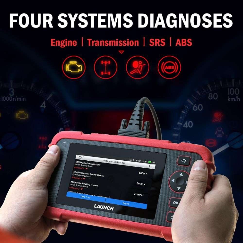 Launch Creader CRP123X OBD2 Engine/Transmission/ABS/SRS Diagnostic Scanner(Parallel Import) OPEN BOX