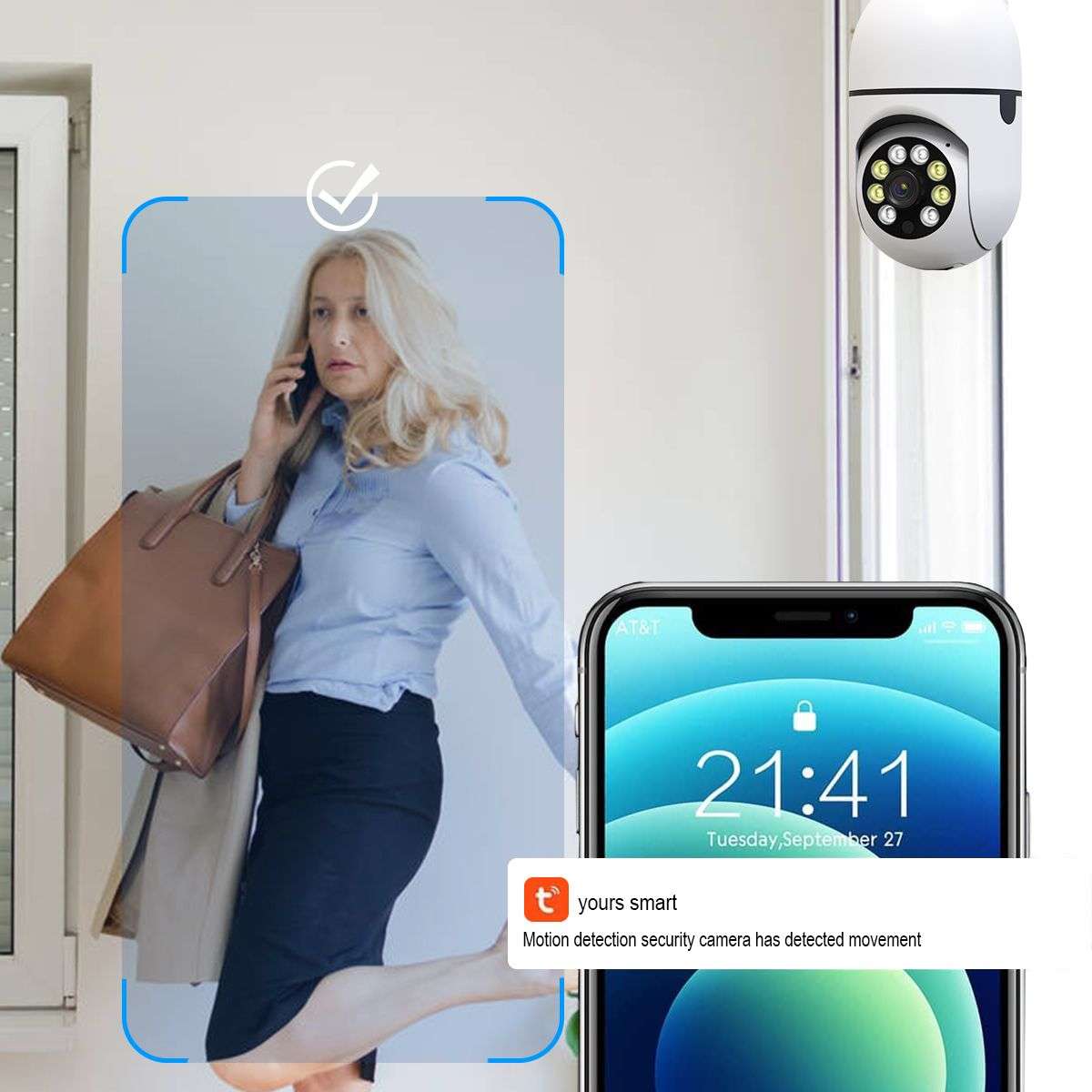 Home Security Surveillance Camera WiFi Wireless 360 Panoramic HD