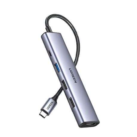 Ugreen - Revodok 5-in-1 Type-C Hub | 4K HDMI | Type-C | USB3.0 | USB2.0 - Ugreen - Revodok 5-in-1...
