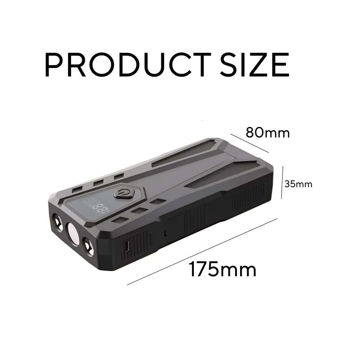 20000Mah 1000A Portable Jump Starter With 12V Air Pump, Carry Case & Gloves(PUMP SWITCH DEFECTIVE)