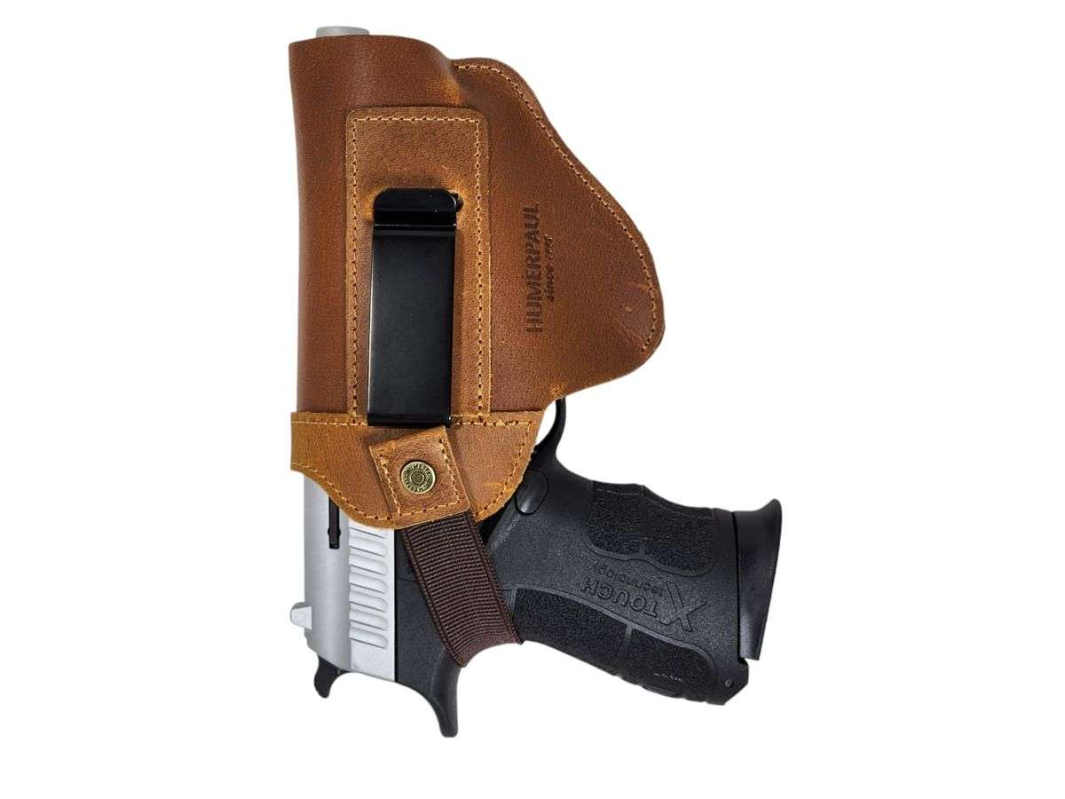 Universal Leather Holster - Left or Right Hand Changeable Clip