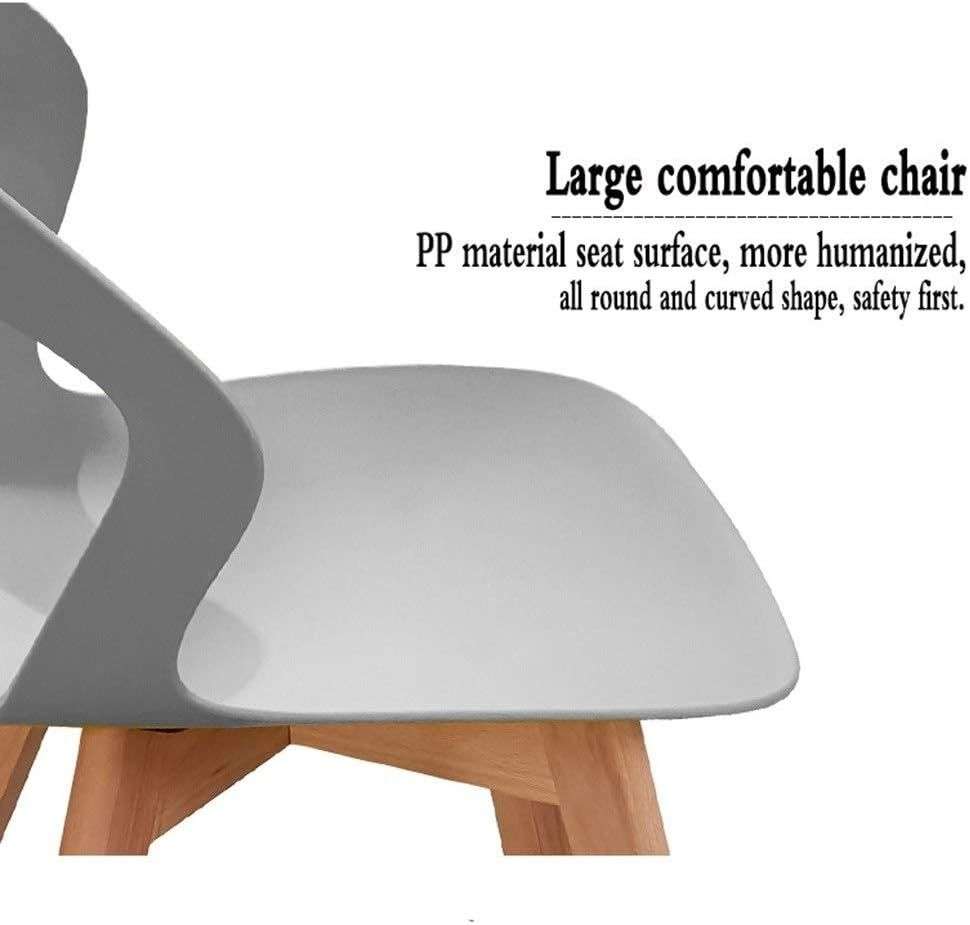 Plastic Kitchen Chair 6 Pack - Grey