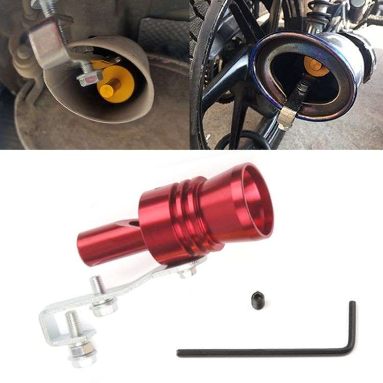 Car Blow Off Valve Noise Turbo Sound Whistle Simulator Muffler Tip