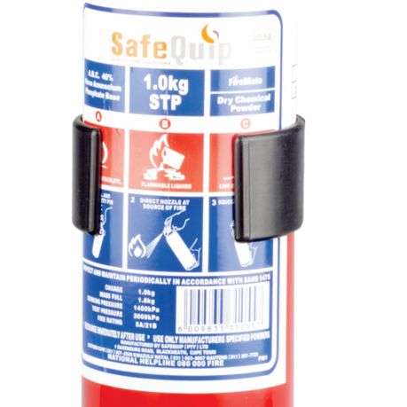 Safequip - DCP Fire Extinguisher Medium (1kg) with bracket - Safequip - DCP Fire Extinguisher Med...