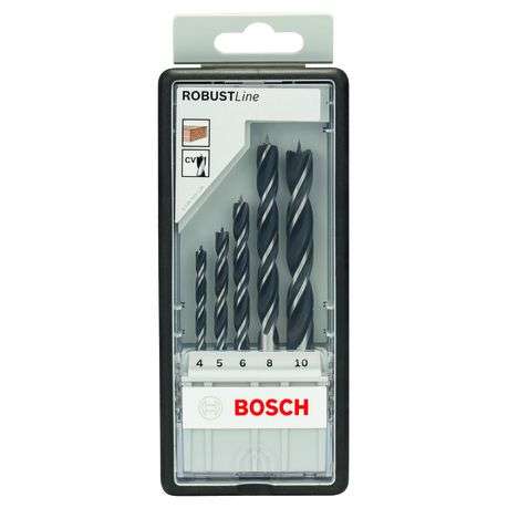 Bosch - 5- Piece Set Brad Point Drill Bit Robust Line - Bosch - 5- Piece Set Brad Point Drill Bit...