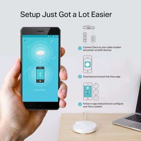 Tp-Link - Deco M5 Ver. 2 Whole Home Wi-Fi System/Mesh Wi-Fi System (3-pack) - Tp-Link - Deco M5 V...