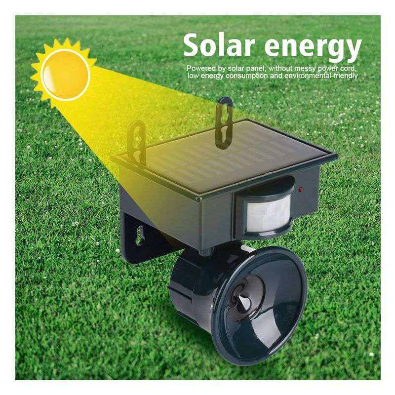 Ultrasonic Solar Powered Bird Repeller Pest Control