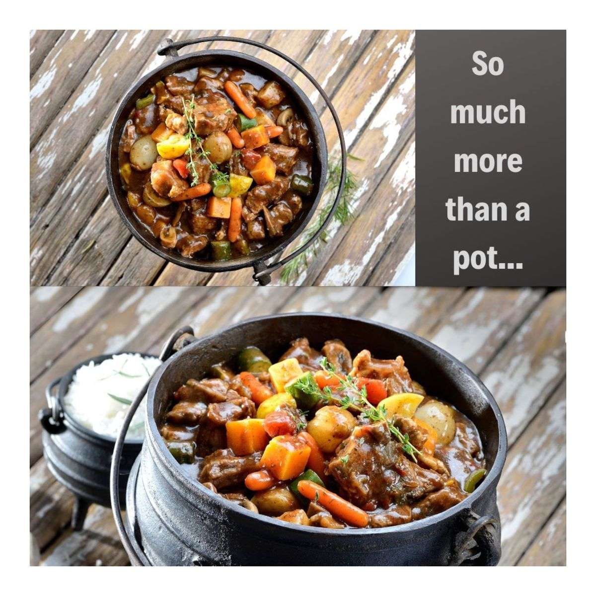 Pot 3 Leg No.3 Potjie Cast Iron Black