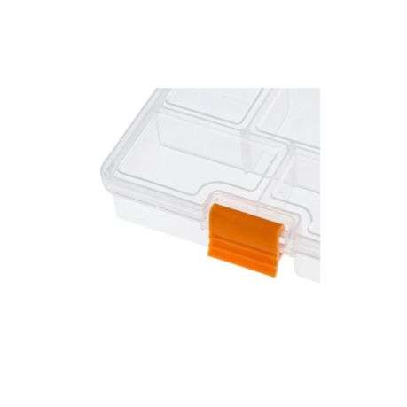 Multipurpose Storage Box 13x10x3cm | Clear Hinged Lid & Latch | Beads Screws Craft Parts