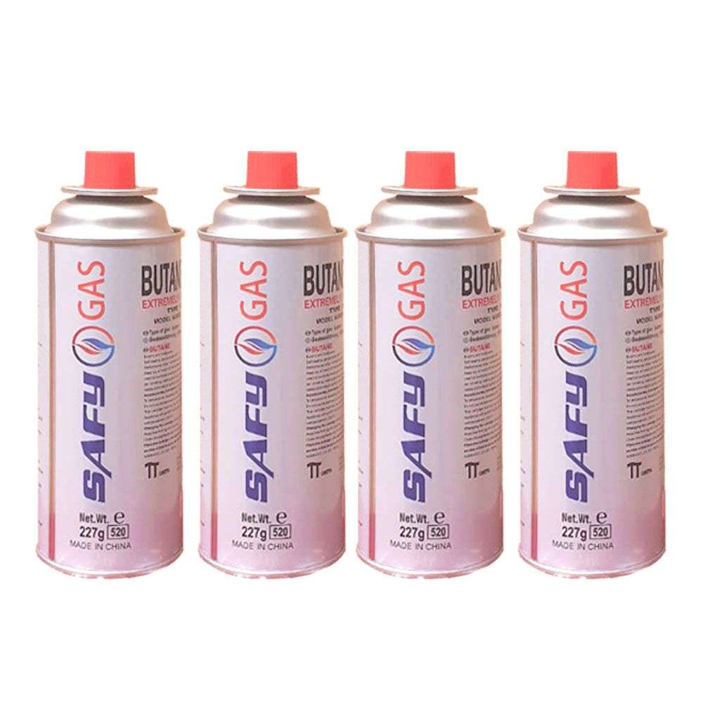 Safy- 227G Butane Canister Pack of 4