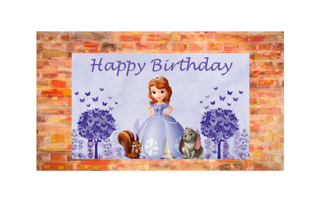 Princess Sofia Birthday Banner