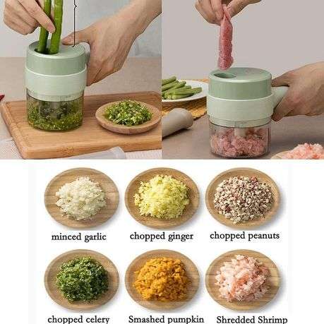Electric 4 in 1 HandHeld Food Chopper