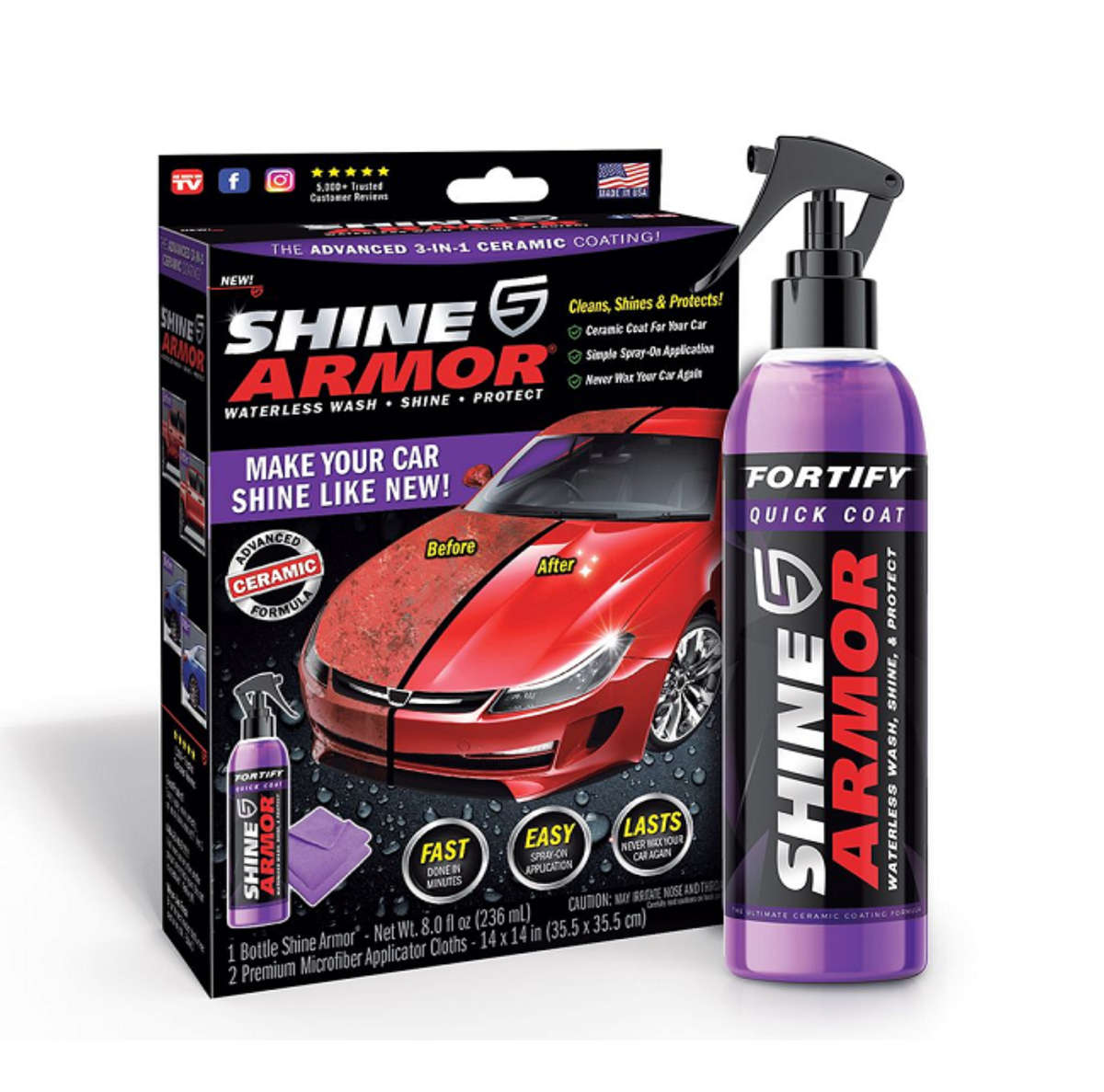 SHINE ARMOR Ceramic Coating Fortify Quick Coat