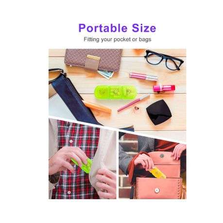 Rainbow Colour 7 Days - 3-Times-A-Day Pill Storage Box