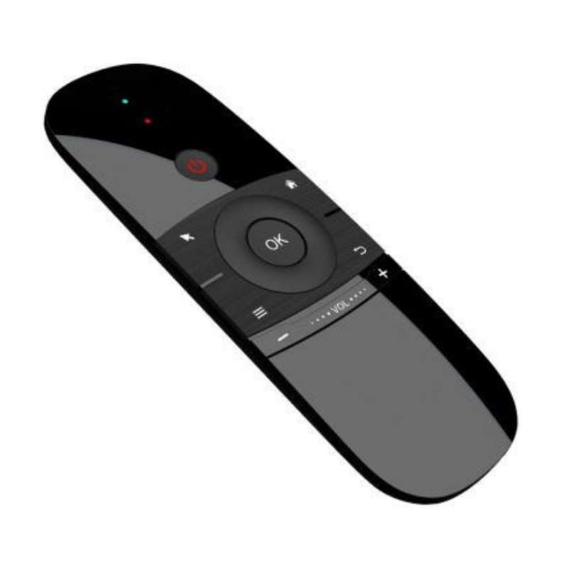 Stylish Universal Air Remote Control Air Mouse Remote with Blacklight for TV Box or TV Black