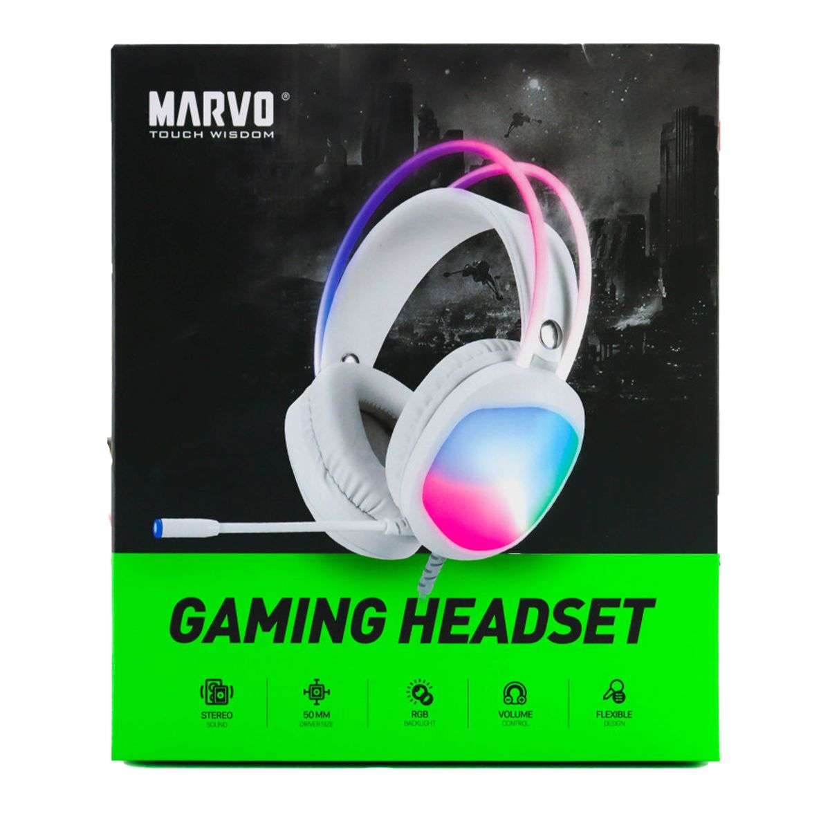 MARVO HG8959 RGB Transparent Wired Gaming Headset