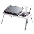 E-Table Laptop Table with USB Cooling Pad