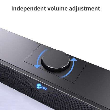 Lenovo Lecoo - DS102 - Desktop Bass Speaker With 3D Stereo Sound - Black