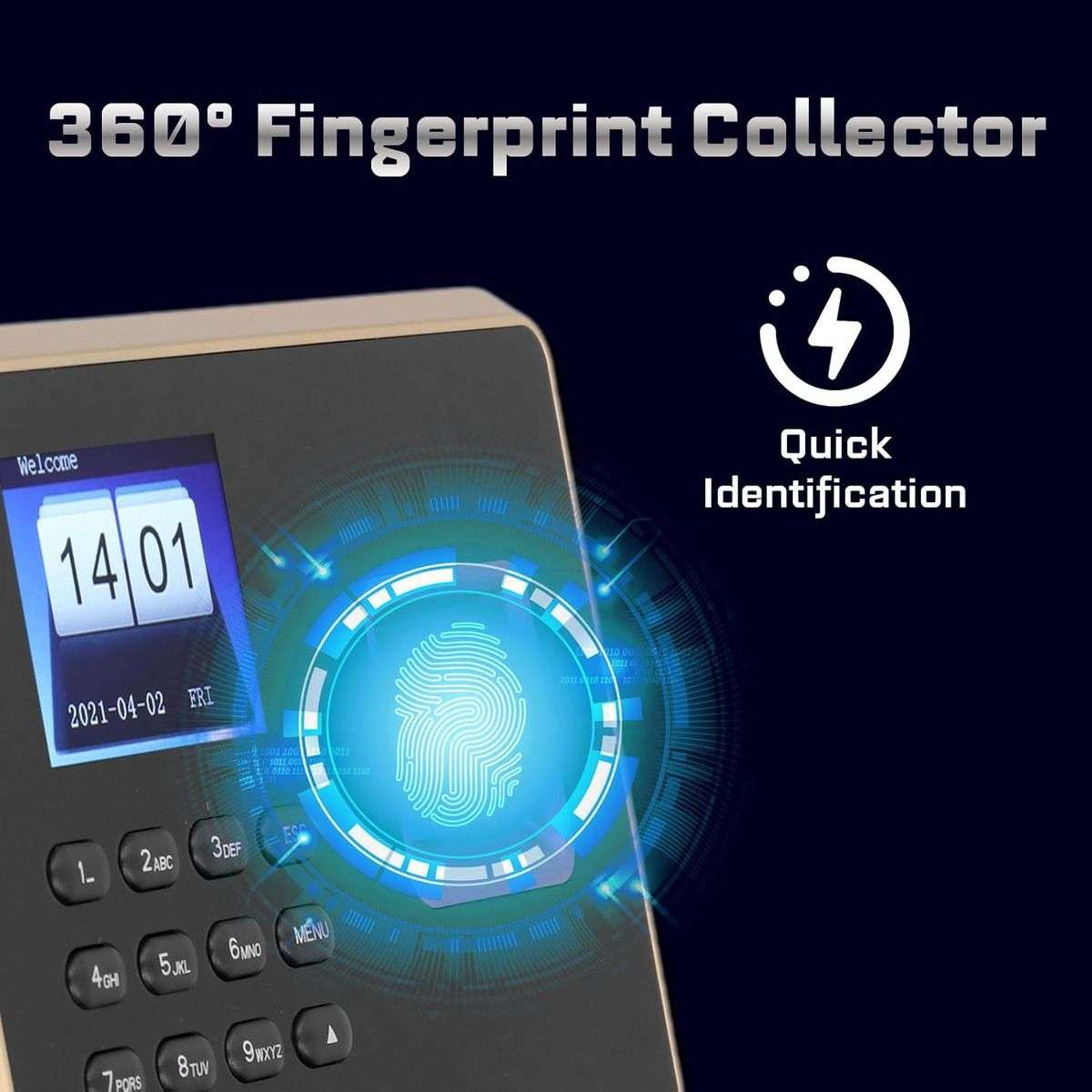 Andowl Fingerprint Attendance and Time Recorder Machine -Q-A21
