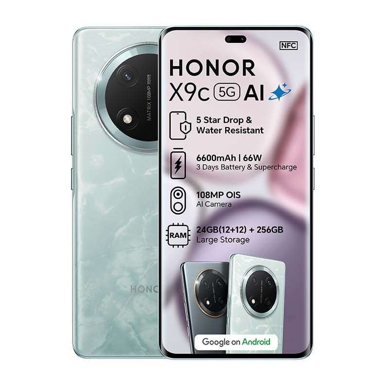 Honor X9c 5G Dual Sim 256GB - Jade Cyan