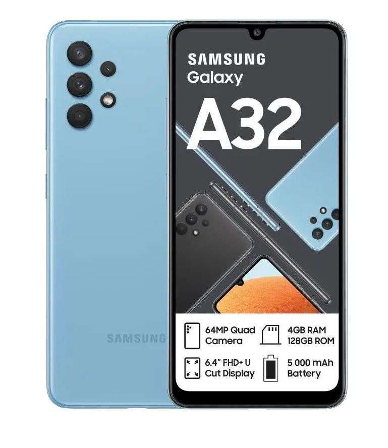 Samsung A32 LTE - Awesome Blue - 128GB - Brand New Sealed - Single Sim