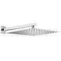 Jack Brown Unique Square Rain Fall Shower Head & Arm Set - Chrome