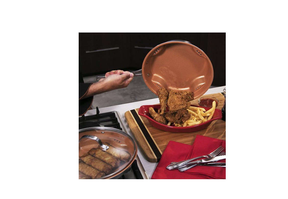 Steel Air Fry Pan With Lid