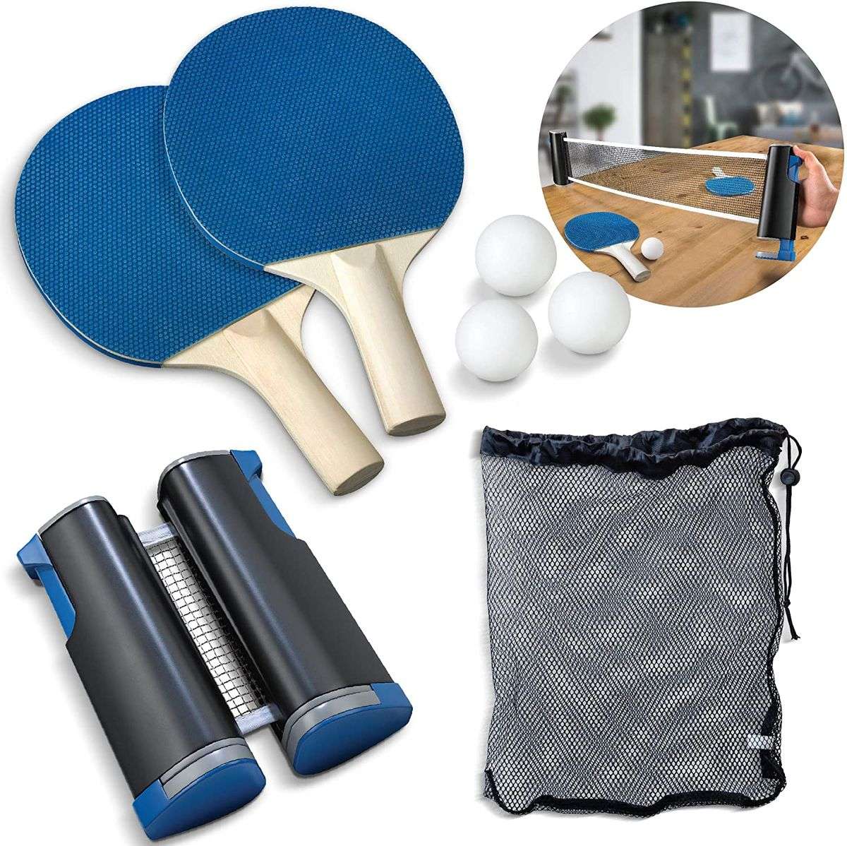 Retractable Table Tennis Set
