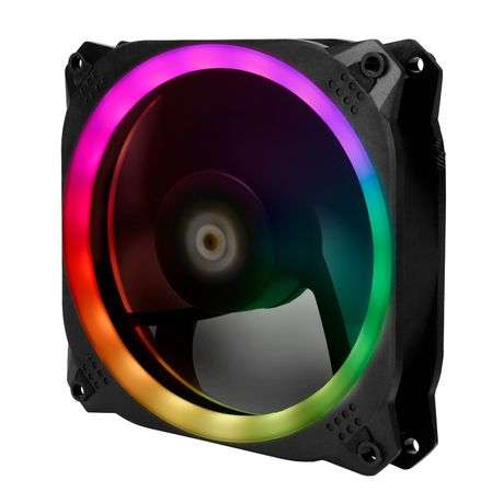 Antec - Prizm 120 ARGB Case Fan 5 Pack + Controller - Black - Antec - Prizm 120 ARGB Case Fan 5 P...