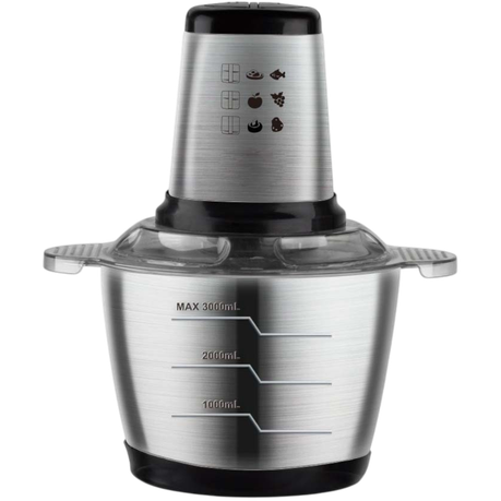 1000W-3L Electric Food Chopper with Stainless Steel Bowl