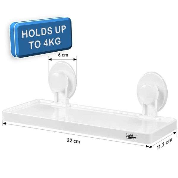 Bathroom Wall Mount Shelf With Suction cup