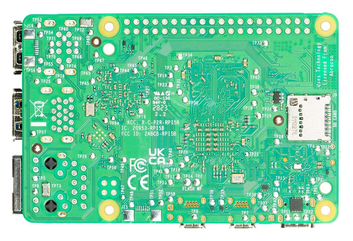 Raspberry-Pi (RPI5-4GB-SINGLE) SBC, Raspberry Pi5 4GB, 4GB RAM, MicroSD