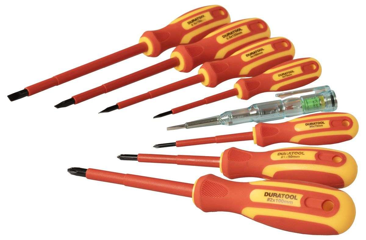 Duratool (D03298) VDE Screwdriver Set, 7 Piece