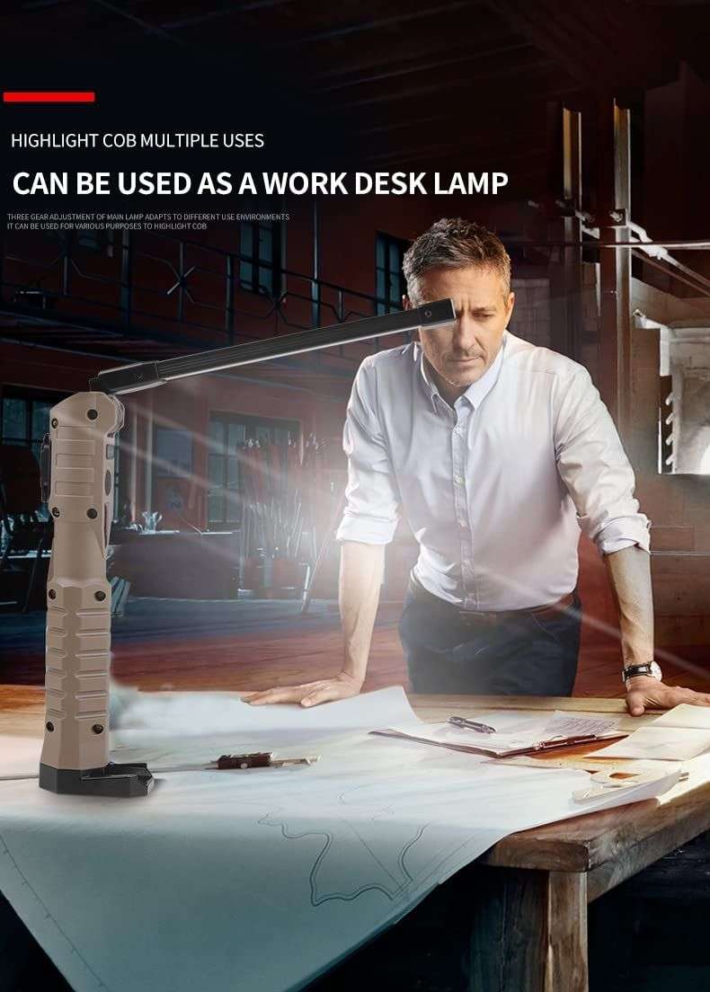 3600mAh Waterproof 5 Gear Rechargeable LED Work Light FA-WL08