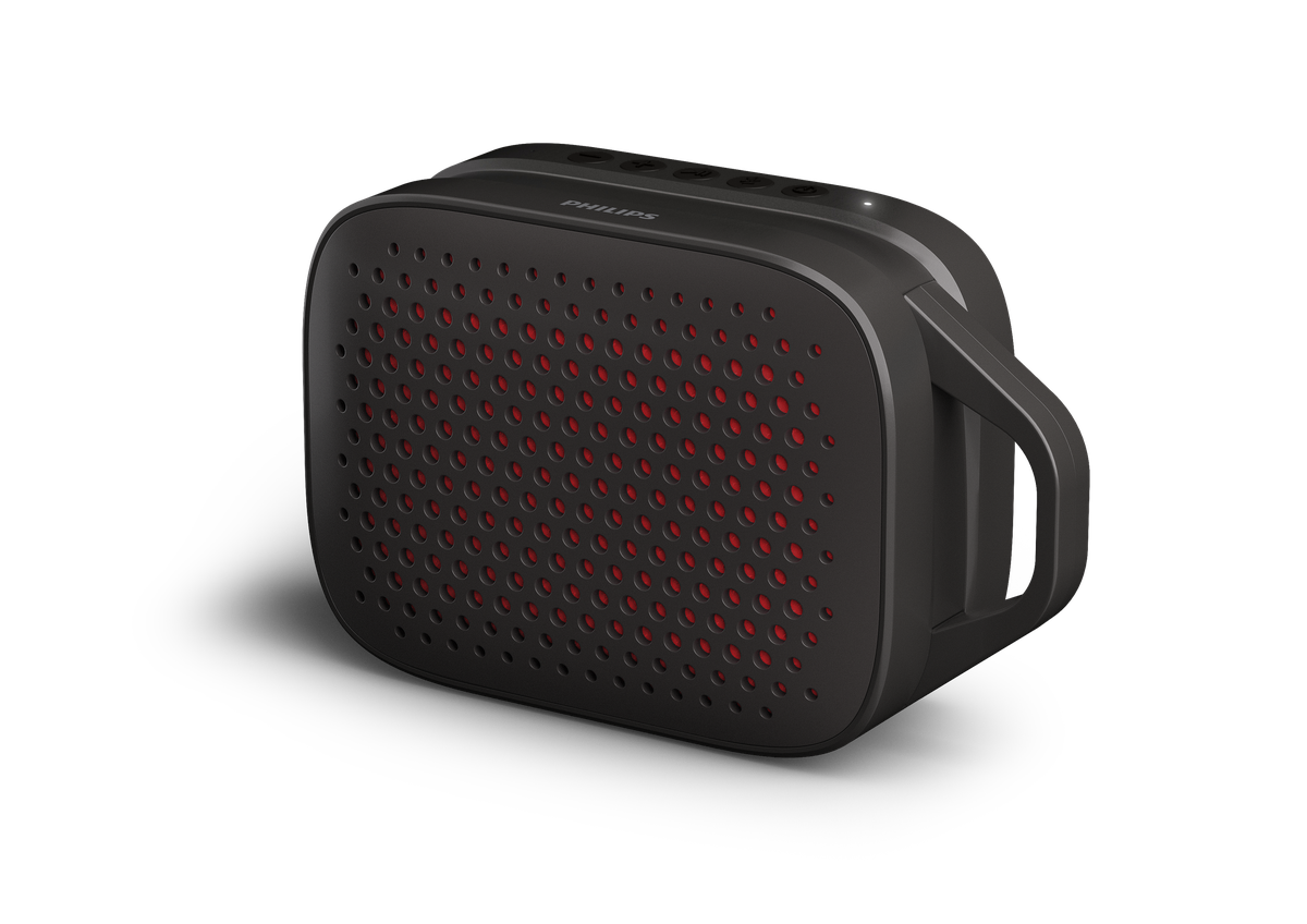 Philips Go TAS1209 Small Portable Bluetooth Speaker - Black
