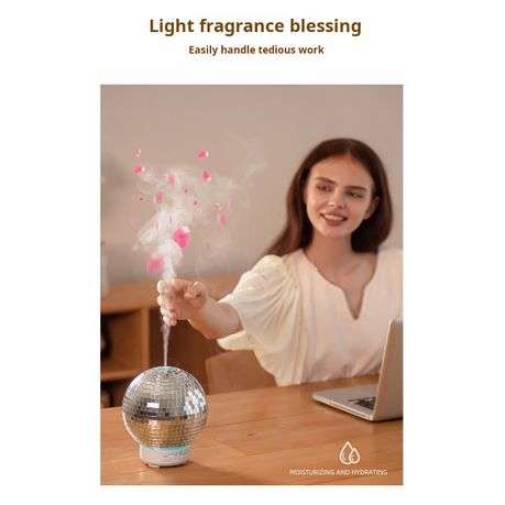 Rotating Laser Ball Aroma Diffuser with 7 Colour LED