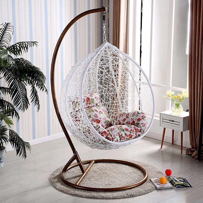 Hanging / Nest Chairs Patio / Garden / Balcony Swing Chairs - White Colour