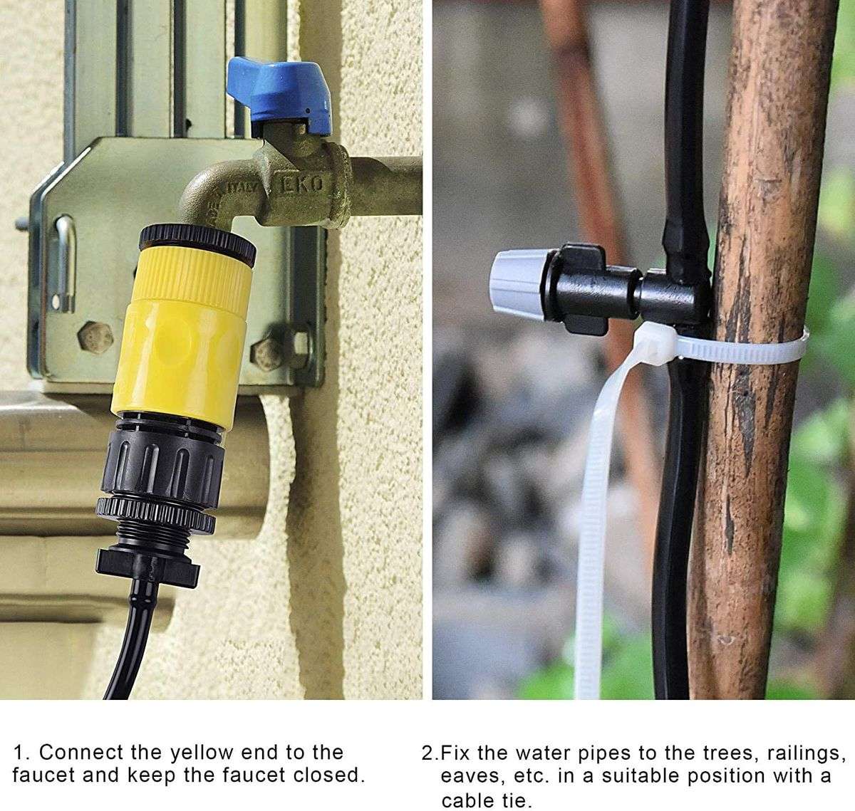 Dual Purpose 10m Pre-Assembled DIY Misting kit