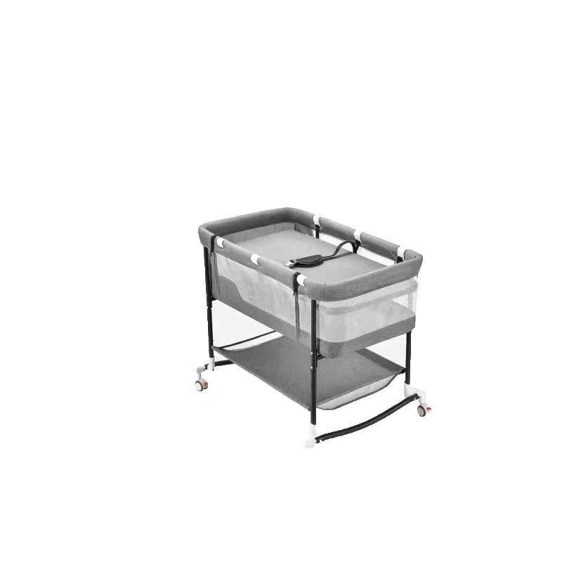 Baby Cradle Swing Crib (Grey)
