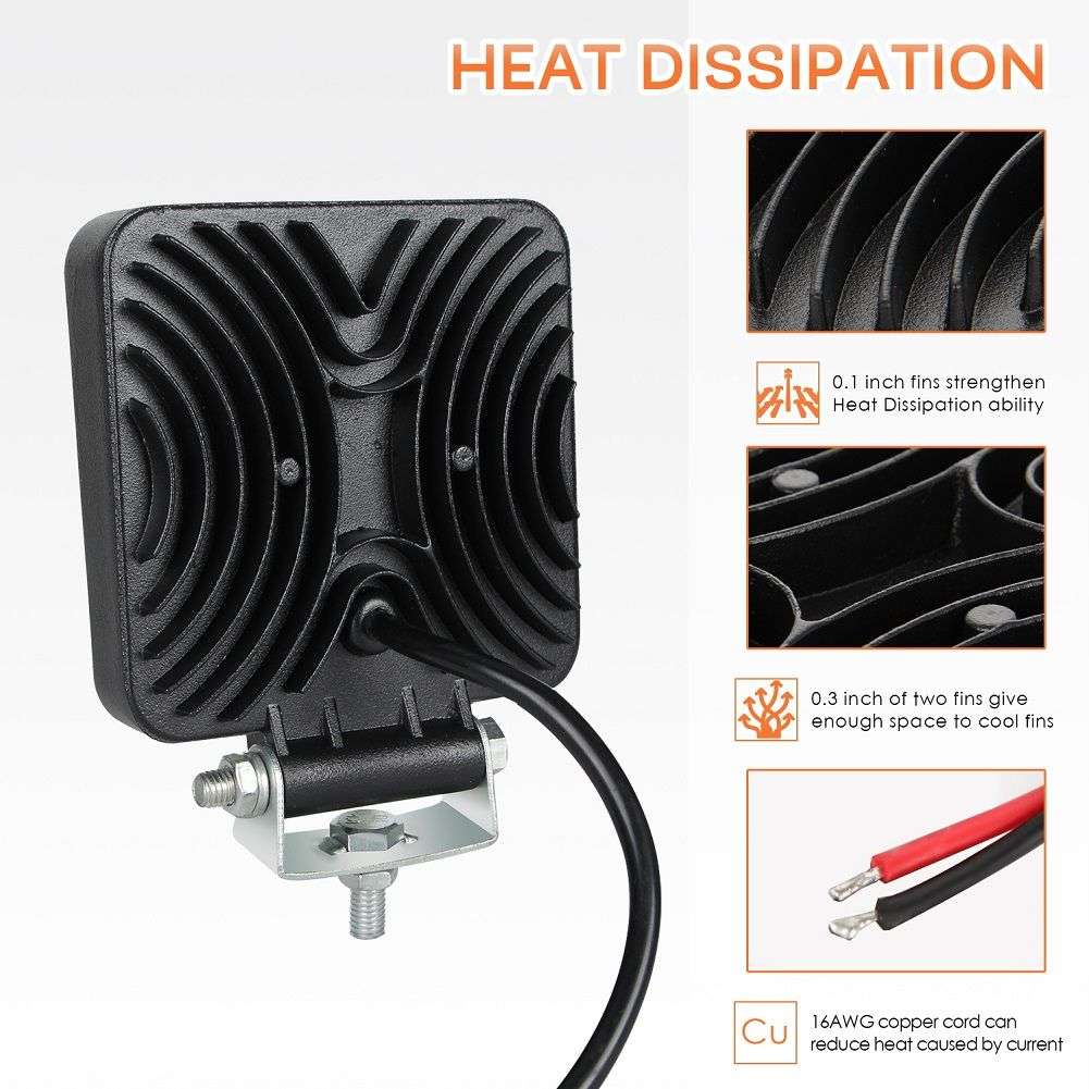 126W Heavy-Duty Super-Power LED Working Lamp Driving Offroad Lights Fog Lamp 4WD ATV UTV SUV